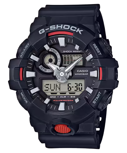 Casio G-Shock GA-700-1A — вид спереди