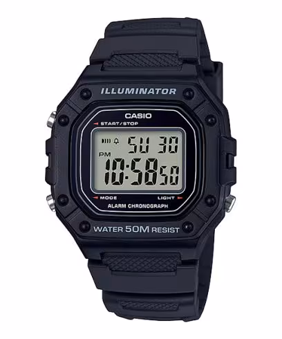 Casio W-218H-1A вид спереди