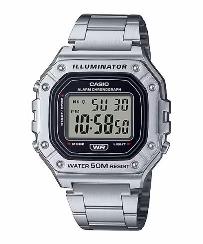 Casio W-218HD-1A вид спереди