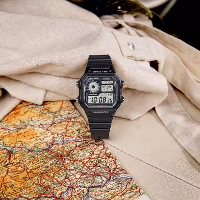 Casio AE-1200WH-1A на запястье