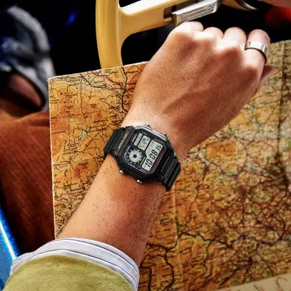 Casio AE-1200WH-1A в повседневной носке