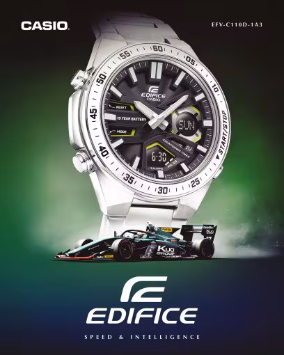 Casio Edifice EFV-C110D-1A3 в носке