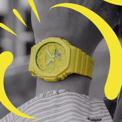 GA-2100-9A9 на запястье