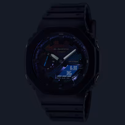 GA-2100RW-1A детали циферблата