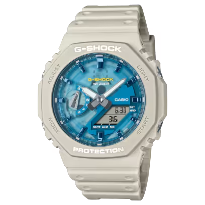 Casio G-Shock GA-2100AS-5A — вид спереди