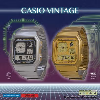 Casio Vintage A130WE-1A в реальных условиях